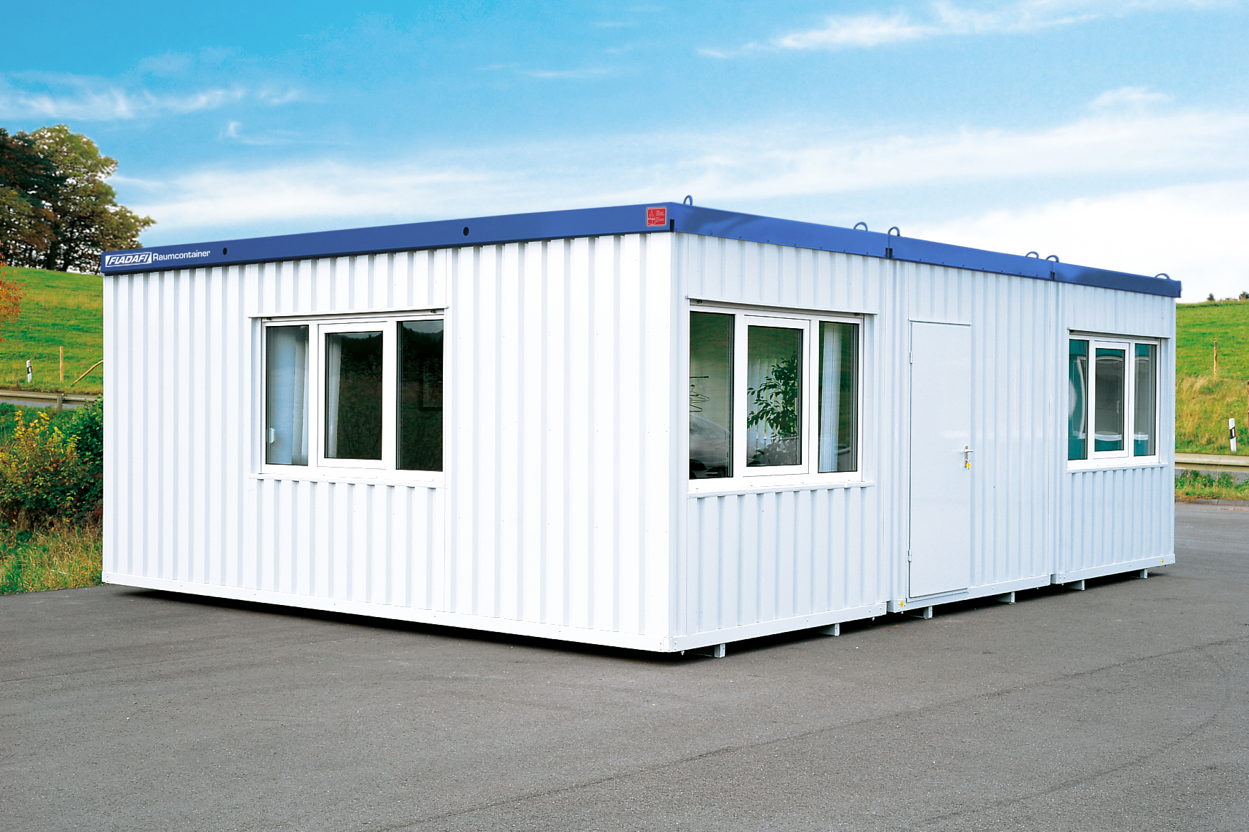 Bürocontainer von FLADAFI® bestehend aus drei Raummodulen